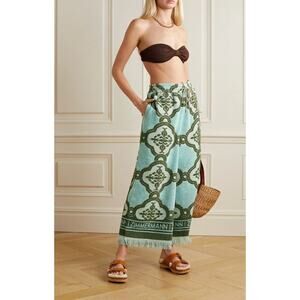 NEW Zimmermann Lyre Terry Towel Wide-Leg Pants size US 6